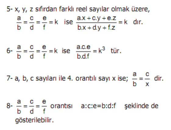 Oran Orantı Formülü